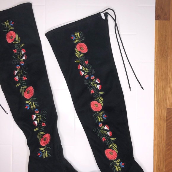 ☾ SOLD ☽ ⚡️HP⚡️MERONA floral boots - Picture 2 of 7